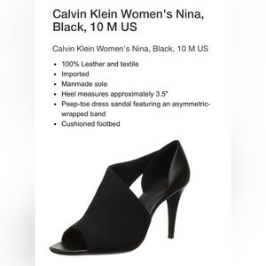 Calvin Klein Black Nina Pumps